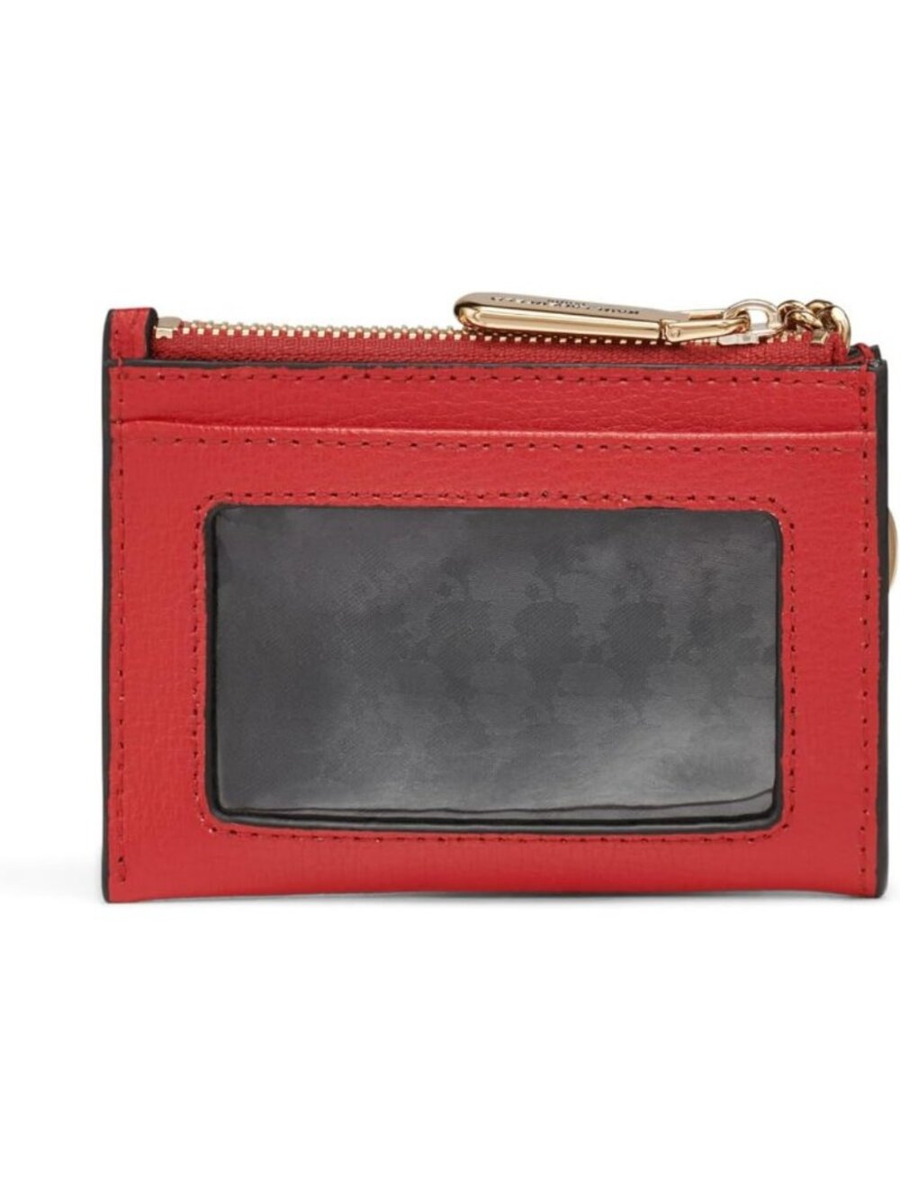 Chic Red Zip Card Holder, Stylish Wallet for Cards & Cash, Compact & Functional - Picture 3 of 5